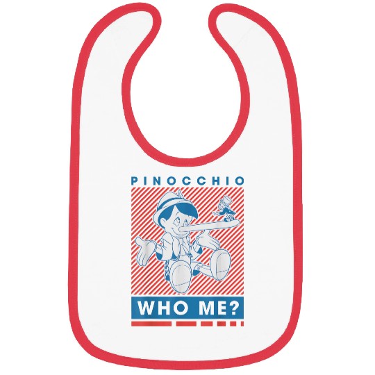 disneys Pinocchio And Jiminy Cricket Who Me Bibs