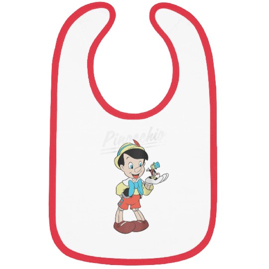 disneys Pinocchio And Jiminy Cricket Raglan Bibs