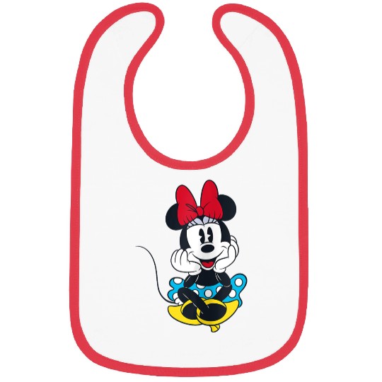 disneys Smiling Minnie Mouse Raglan Bibs