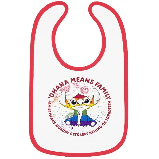 Disney Lilo & Stich Ohana Pride Circle Short Sle Bibs
