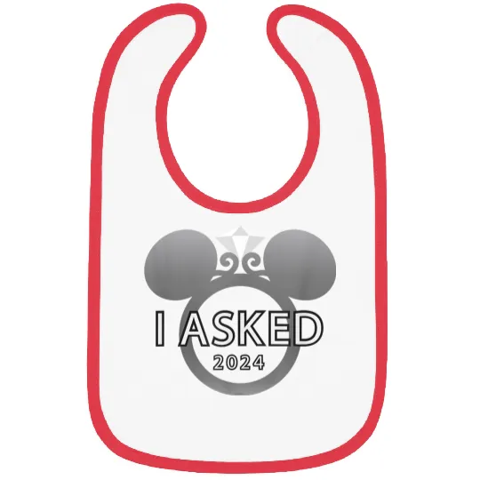 disneys I Asked 2024 Engagement Ring Proposal Mickey Bibs