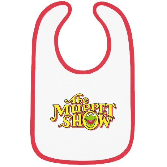 disneys The Muppets Show Kermit Neon Big Chest Text Logo V2 Bibs