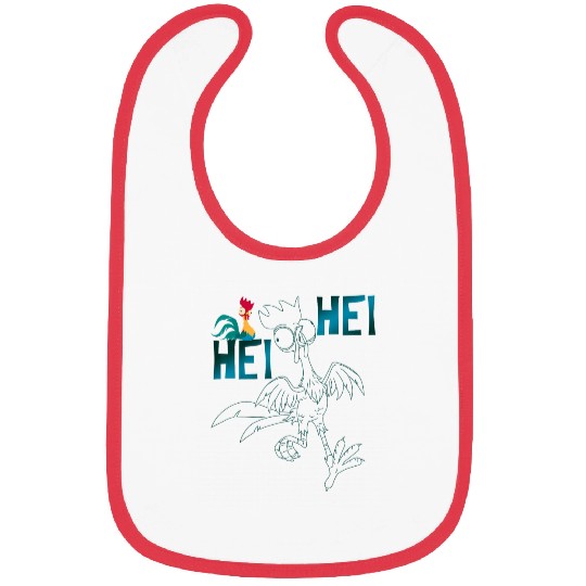 Disney Moana Hei Hei Outline Bibs