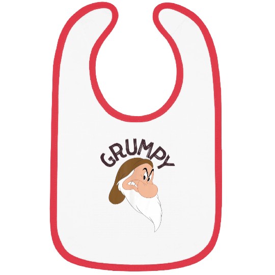 Disney Snow White The Seven Dwarfs Grumpy Face Bibs