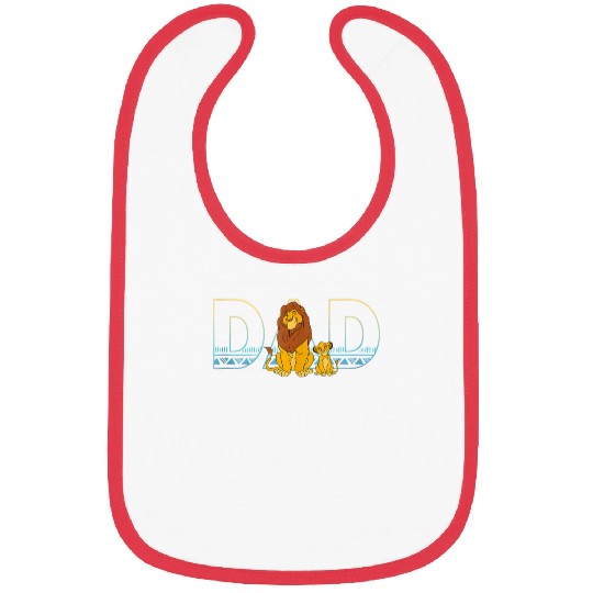 Disney The Lion King Simba and Mufasa Dad Bibs