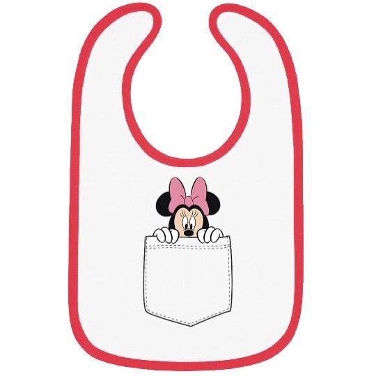 Black Disney Minnie Mouse Classic Fit  - Crew Neck Bibs