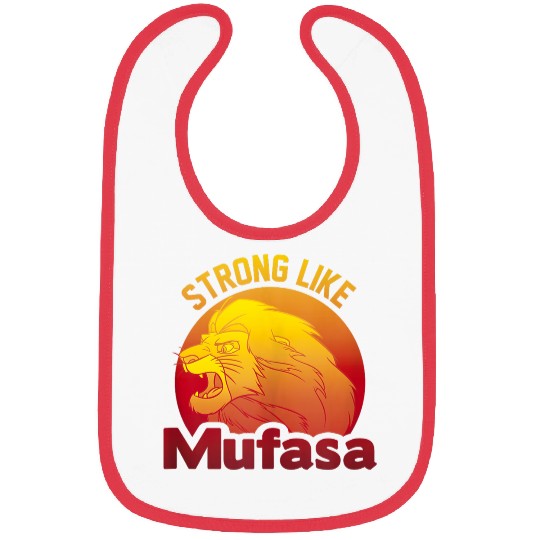 Disneyss The Lion King Strong Like Mufasa Sunset Logo Bibs