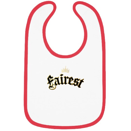 Disney Descendants Fairest Crown Text Logo Bibs