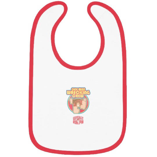 Disneyss Wreck it Ralph One Man Wrecking Crew Distressed Bibs