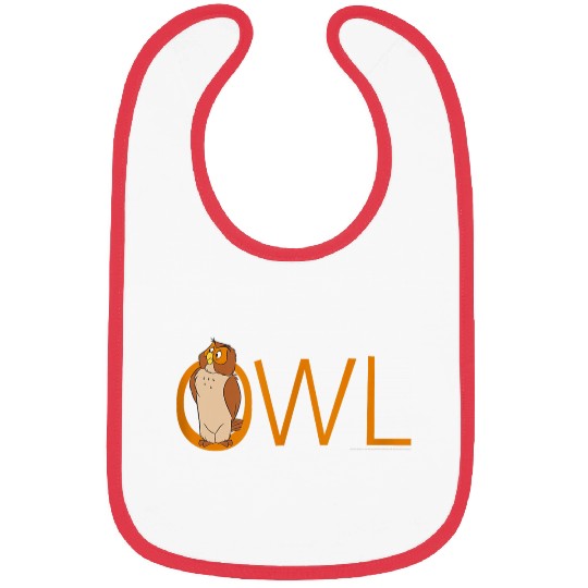 Disneyss Winnie The Pooh Owl Classic Lettering Bibs