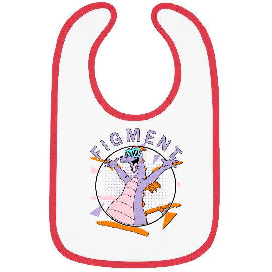 Disney Figment Retro 90's Portrait Bibs,Epcot Figment Bibs