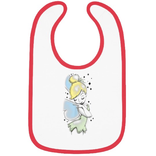 Disney Peter Pan Tinkerbell Airbrush Style Sketc Bibs