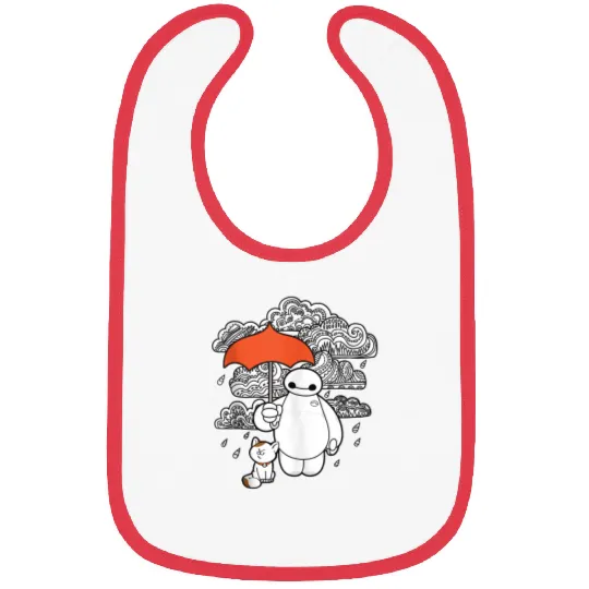 Disney Big Hero 6 Baymax Patterned Clouds Bibs