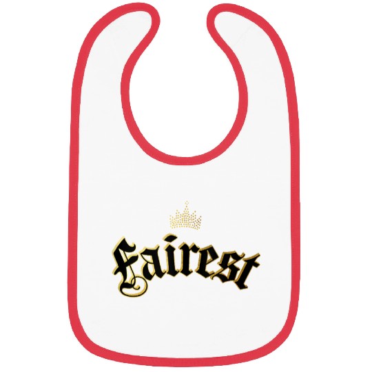 Disney Descendants Fairest Crown Text Logo Bibs
