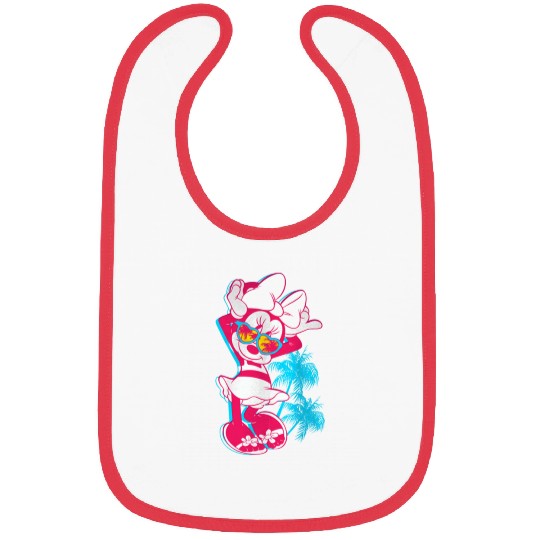 Disney Neon Minnie Mouse Hollywood Bibs