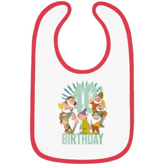 Disneyss Snow White Seven Dwarfs 40th Birthday Bibs