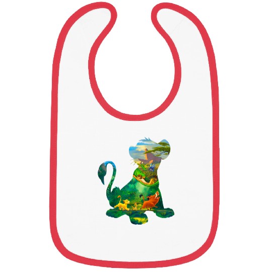 Disney Lion King Simba Silhouette Graphic Bibs