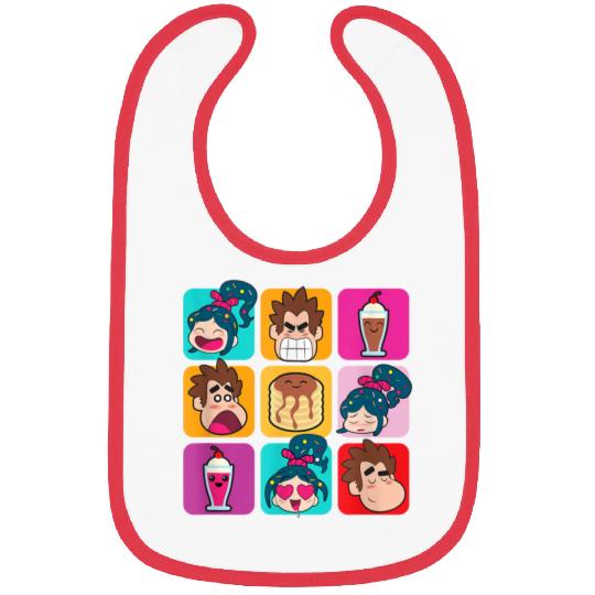 Disneyss Wreck it Ralph Vanellope Ralph Desserts Panels Bibs