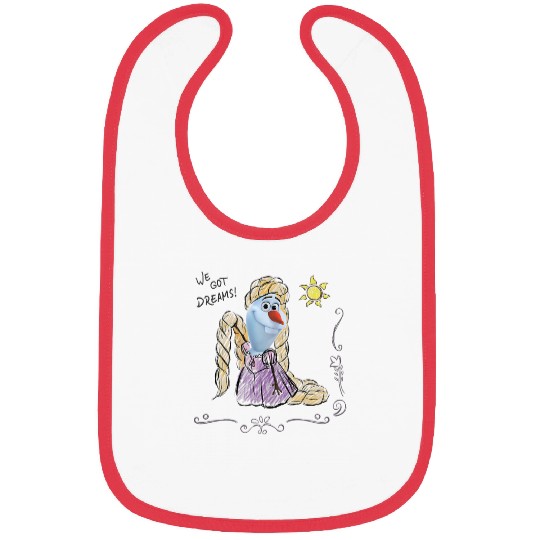Disney Olaf Presents Rapunzel Costume Sketch Bibs