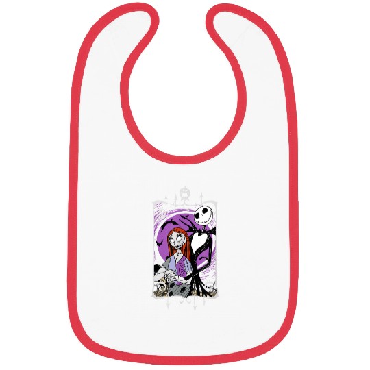 Disney Nightmare Before Christmas Jack and Sally Bibs