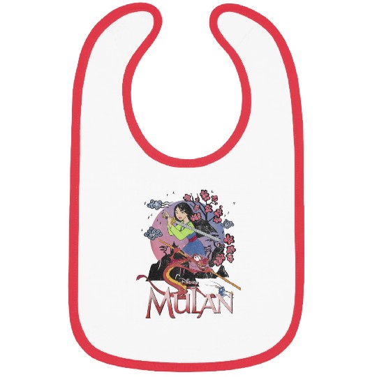Disney Mulan And Mushu Collage Portrait Logo Bibs