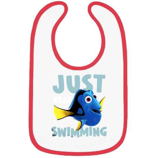 Disney Finding Dory Just Keep Swimming Graphic Bibs,WDW Magic Kingdom Disneyland Vacation Gift