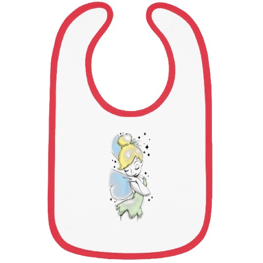 Disney Peter Pan Tinkerbell Airbrush Style Sketch Bibs