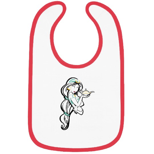 Disney Aladdin Jasmine Sketch Bibs