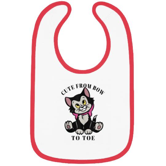 Disney Pinocchio Figaro Cute From Bow To Toe 7541 Bibs