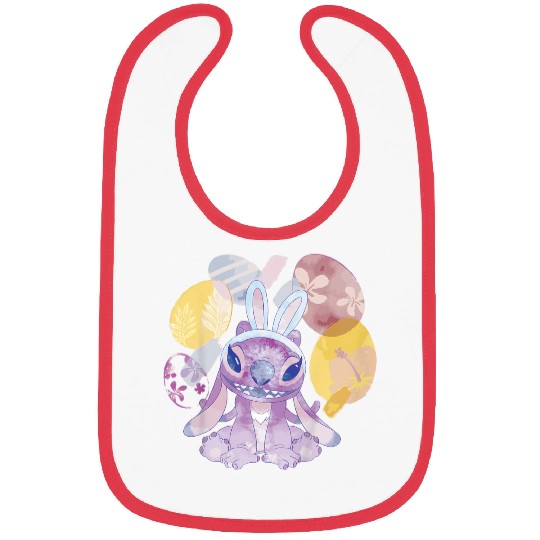 Disneyssss Lilo Stitch Angel Springs Floral Easter Eggs Bibs