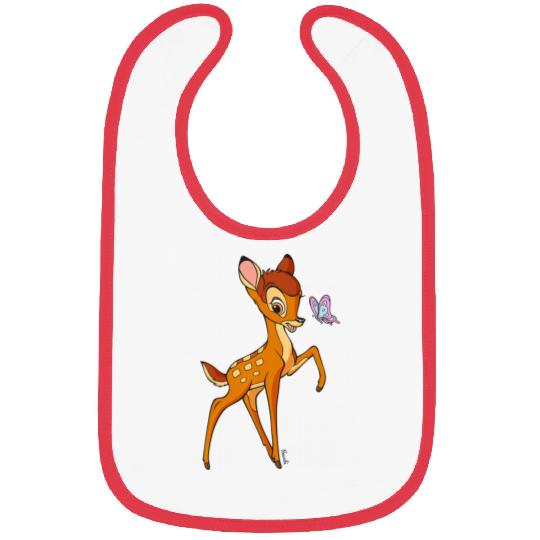 Disney Bambi Young Bambi Classic Cute Happy Pose Logo Bibs