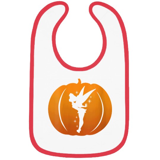 Disneyss Tinker Bell Silhouette Halloween Pumpkin Bibs