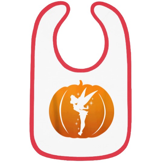 Disneyss Tinker Bell Silhouette Halloween Pumpkin Bibs