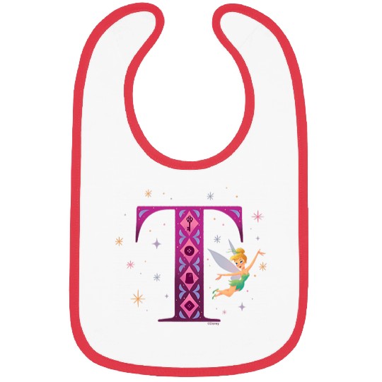 Disneyss Alphabet Monogram Peter Pan Letter T For Tinker Bell Bibs