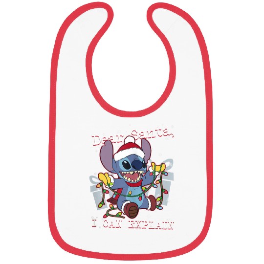 Disneyss Lilo Stitch Christmas Dear Santa I Can Explain Bibs