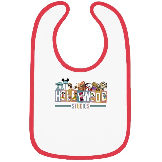 Vintage Disney Hollywood Studios Bibs, Disney Bibs