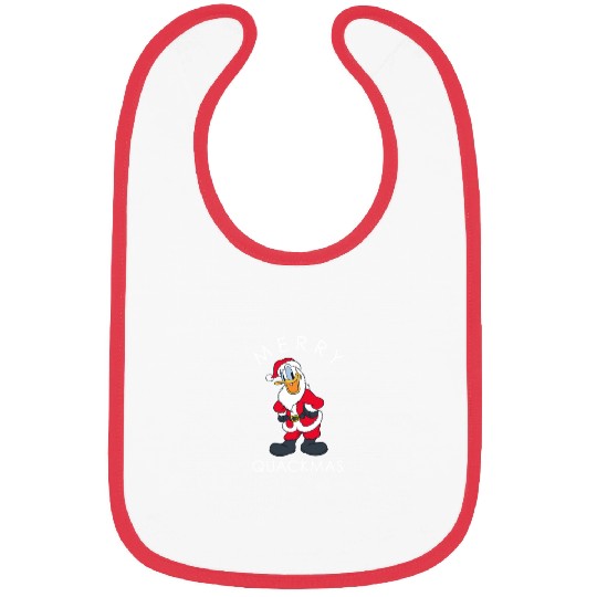 Disneyss Santa Donald Duck Merry Quackmas Holiday Bibs