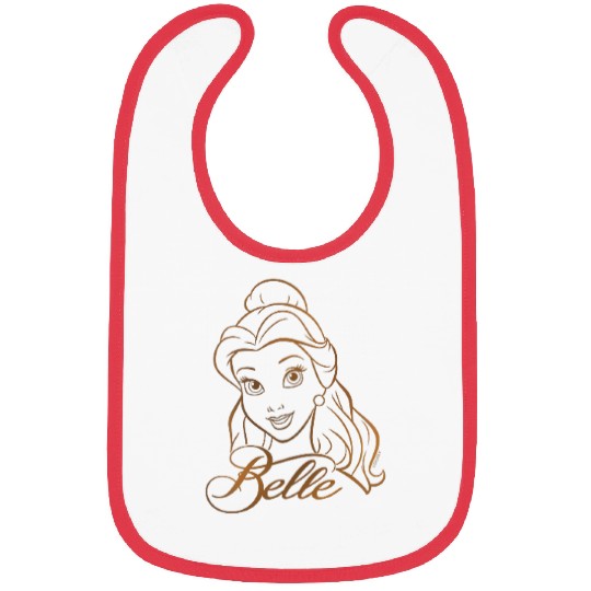 Disney Princess Celebration Minimalist Belle Coner Art Bibs