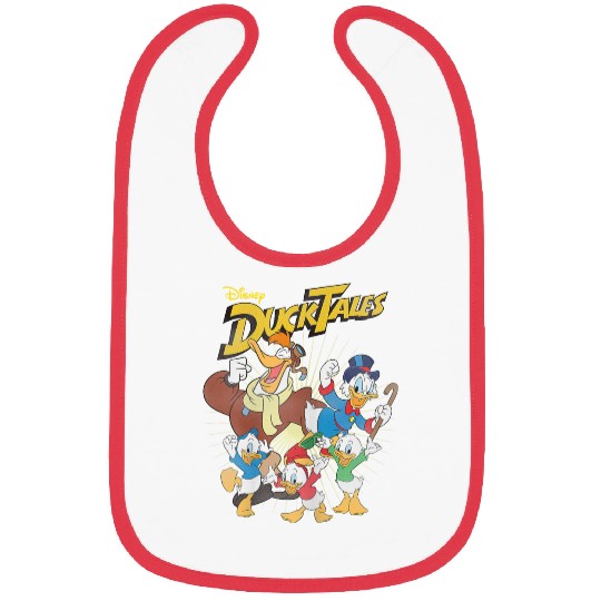 Disney Ducktales Main Characters Full Of Joy Group Shot Bibs