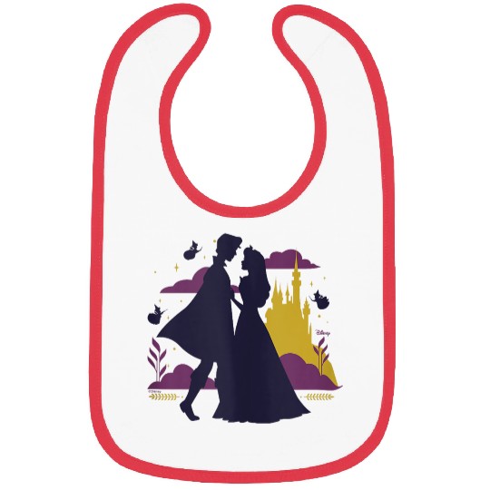 Disney Princess - Aurora Prince Phillip Fairies Silhouettes Bibs