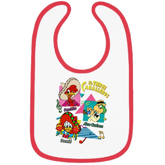 Disney The Three Caballeros Mexico Bibs, Three Caballeros Bibs
