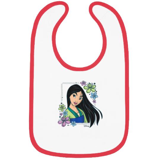 Disney Princess Mulan Flowers Bibs