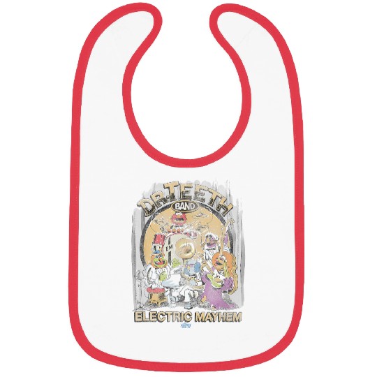 Disney The Muppets Show Dr Teeth Electric Mayhem Distressed Bibs