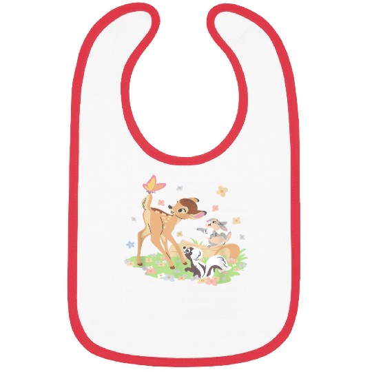 Disney Bambi Thumper & Flower Pastel Spring East Bibs