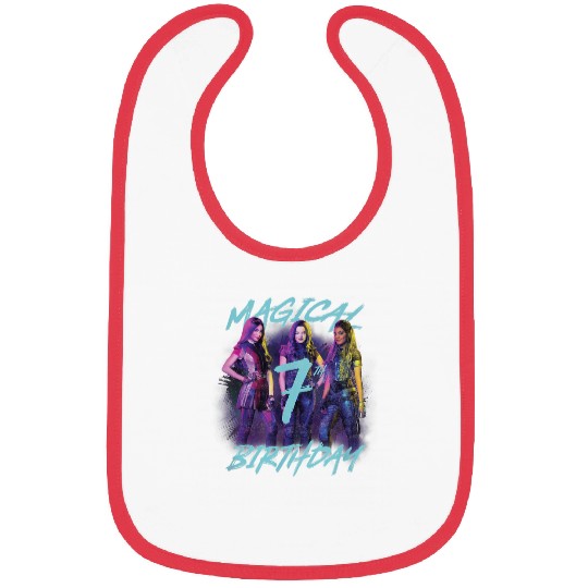 Disney Descendants 3 Magical 7th Birthday Group P Bibs