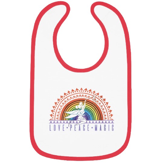 Disneyss Peter Pan Love Peace Magic Rainbow Tinker Bell Bibs