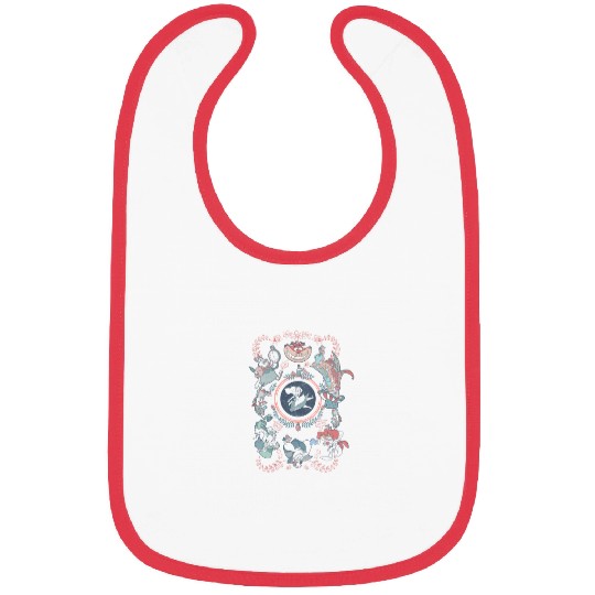 Disneyss Alice In Wonderland Card Style Mashup Bibs