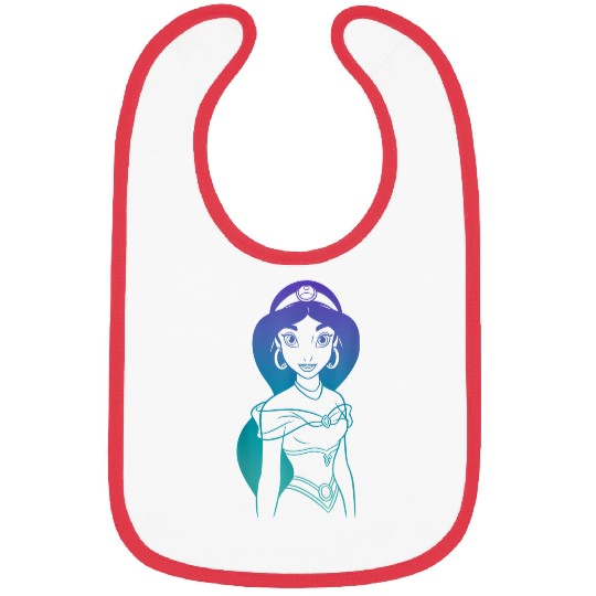 Disneyss Aladdin Princess Jasmine Gradient Sketch Bibs
