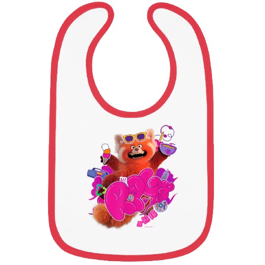 Disneyss And Pixars Turning Red Rpg Cute Panda Bibs