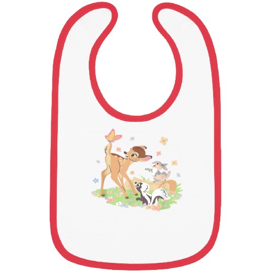 Disney Bambi Thumper & Flower Pastel Spring East Bibs
